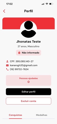 Meu HemocentroRP iPhone screenshot