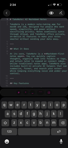 TakeNote: AI Markdown Notes screenshot