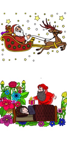 Christmas Coloring Game iPhone screenshot