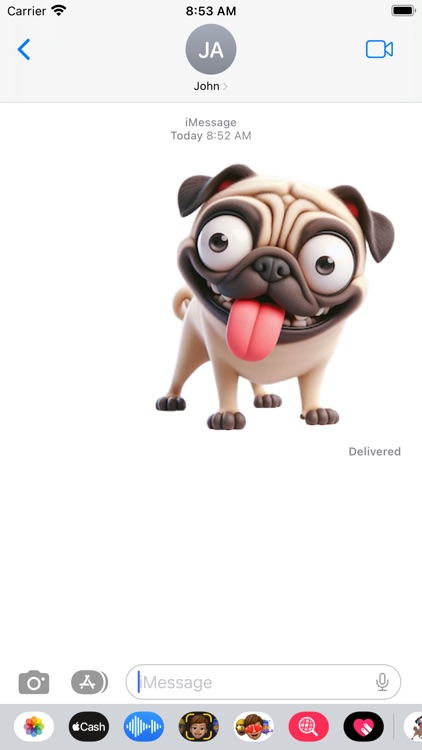 Goofy Pug Stickers screenshot-3