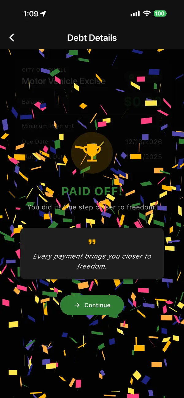 Screenshot #1 pour Buy My Freedom — Debt Payoff