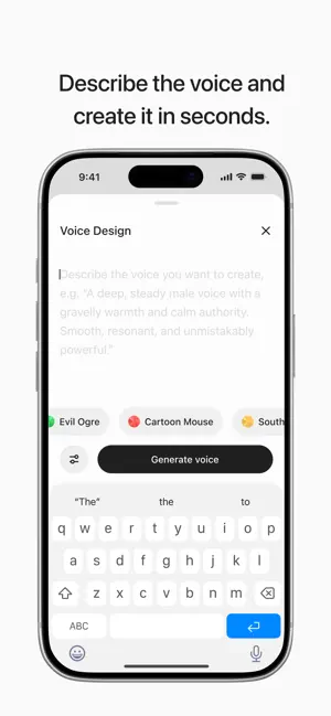 ElevenLabs: AI Voice Generator iPhone screenshot 5