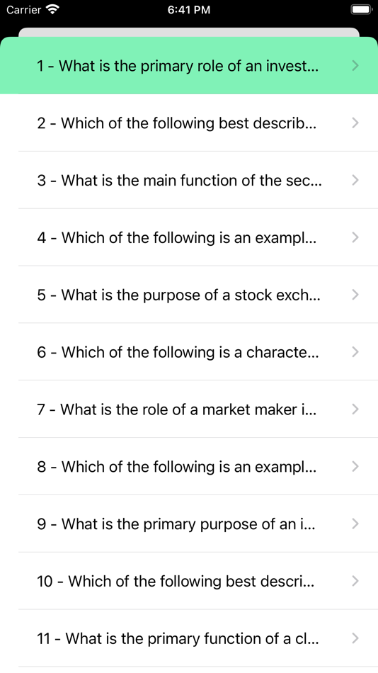 #2. SIE Practice Questions (iOS) Podle: laurie hocking