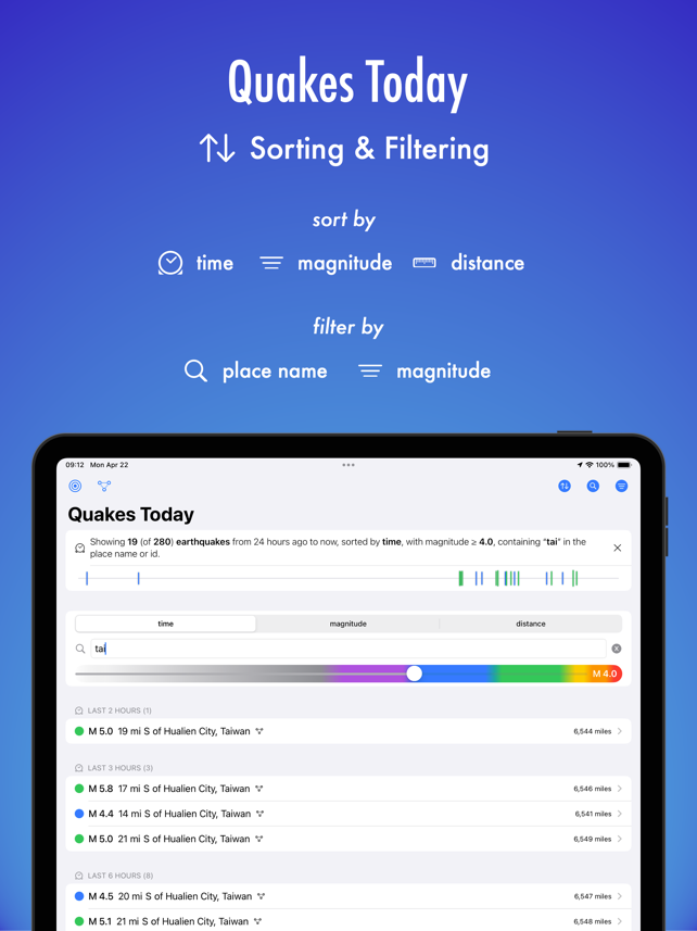 Quakes Today Screenshot