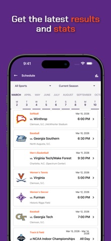 Clemson Tigers Screenshot 2 of 4