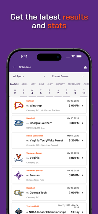Clemson Tigers Screenshot 2 of 4