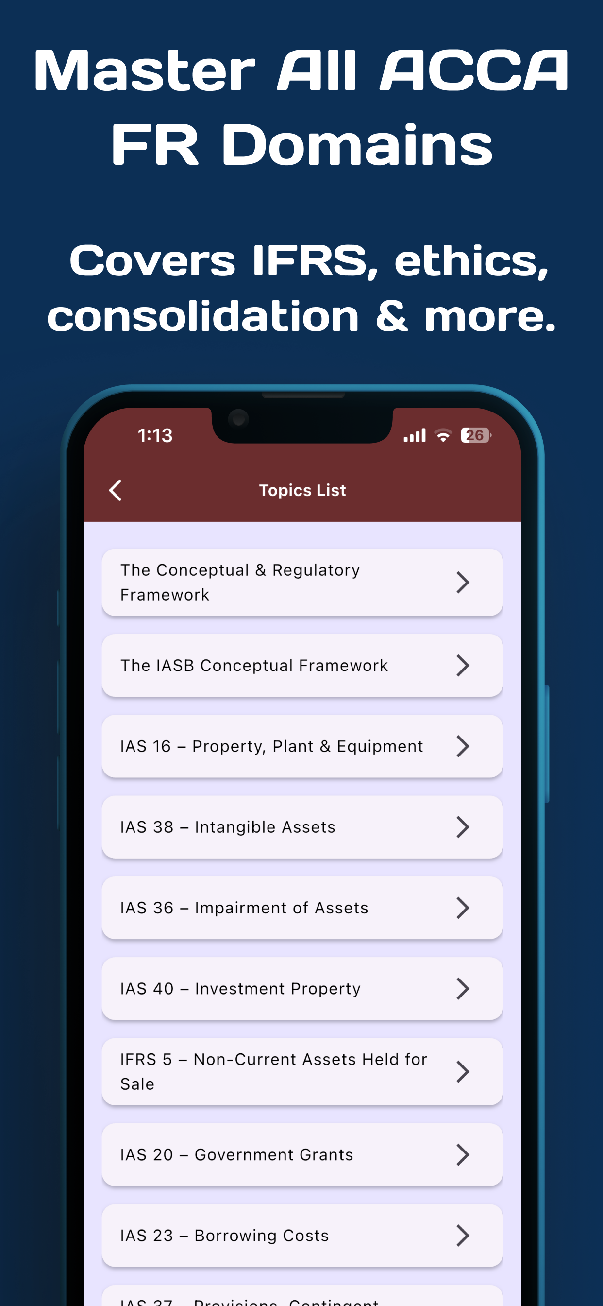 ACCA FR (F7) Exam Prep 2026 screenshot 8