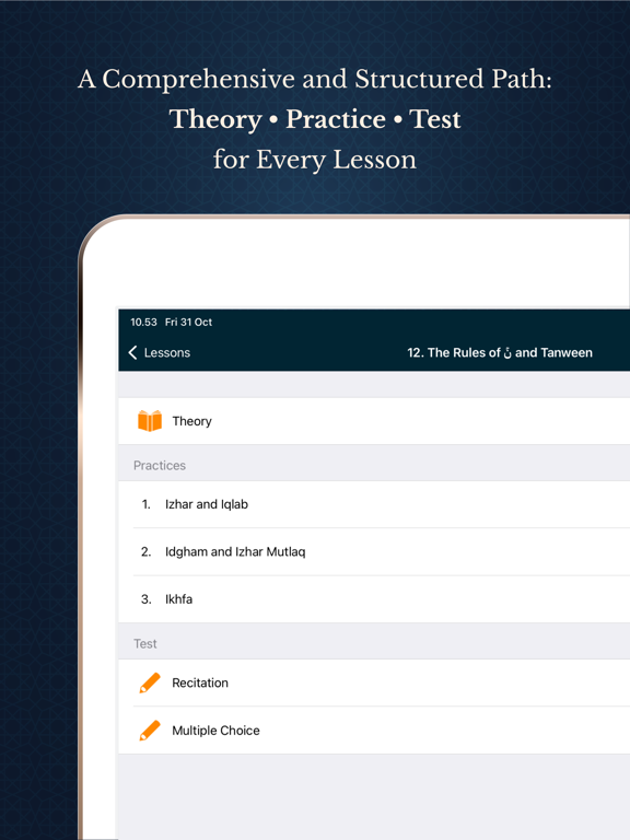 Learn Quran Tajwid iPad screenshot 3 - Education app