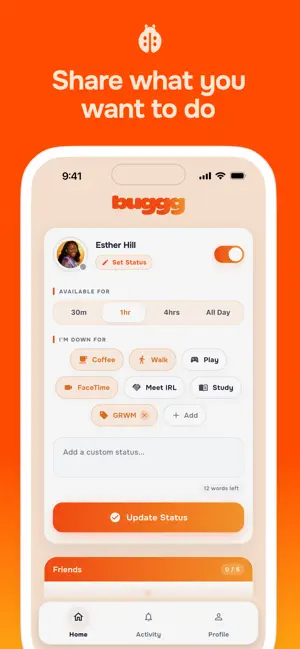 buggg: make plans with friends screenshot 2