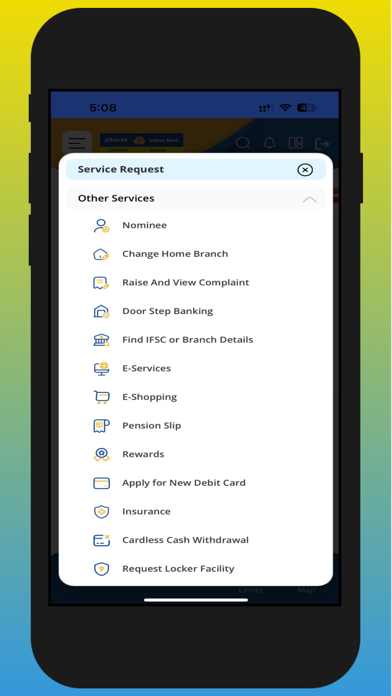 IndSMART IndianBank Mobile App Screenshot