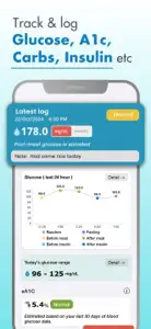 Blood Sugar Glucose Tracker screenshot #2 for iPhone