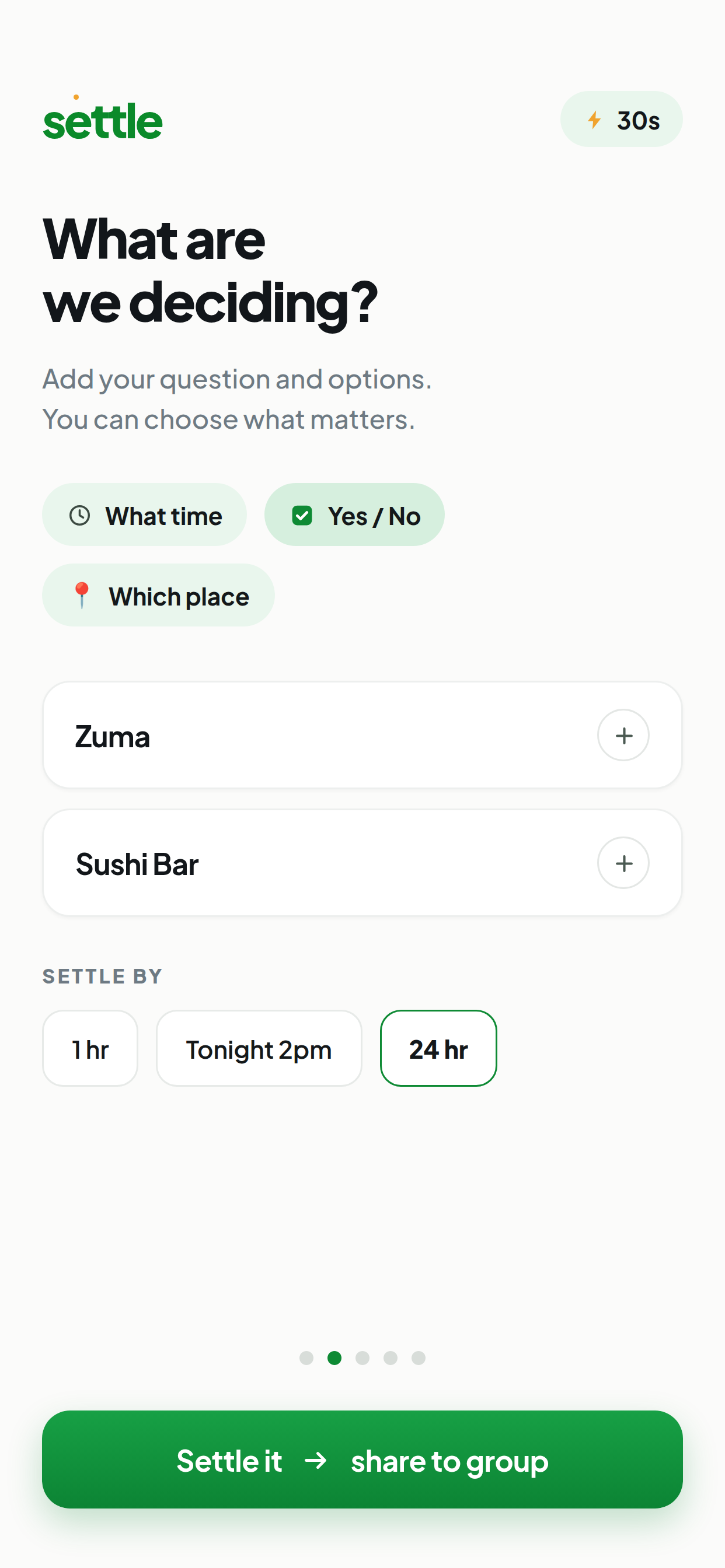 Settle. screenshot 2