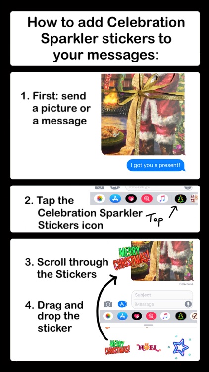 Celebration Sparkler stickers screenshot-5