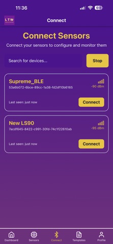 LTW Sensor App screenshot