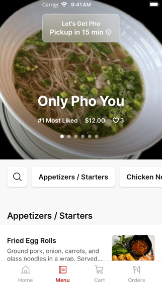 Let's Get Pho iPhone screenshot 2 - Food & Drink app