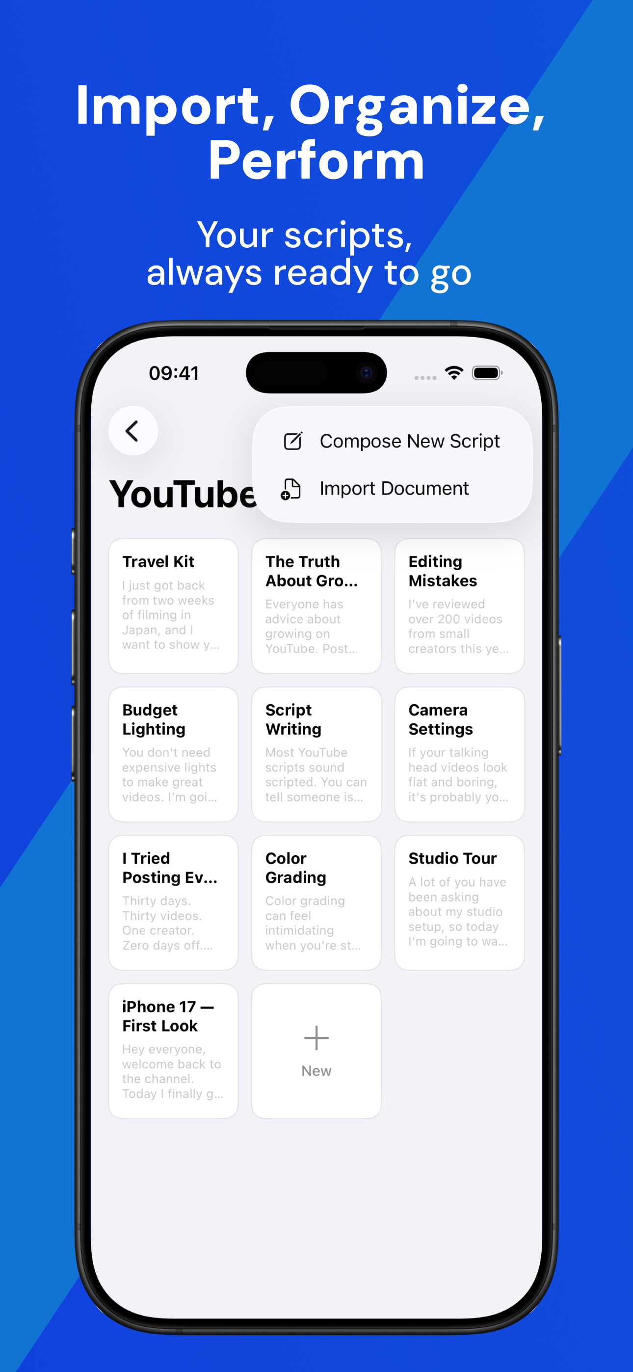 Teleprompter Script – CueSync