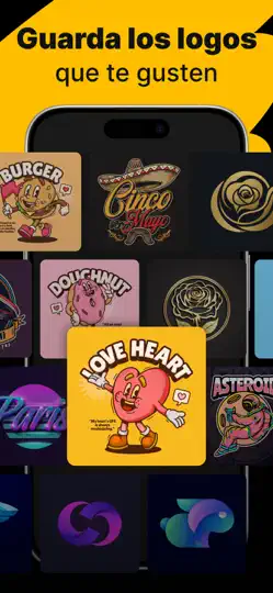 Captura de pantalla de Logo Maker - Diseño IA en iPhone 1
