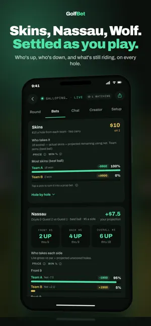 GolfBet: Golf Bet Tracker screenshot 2