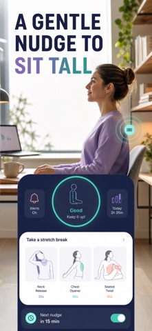 Posture Trainer: Sit Straight Screenshot 2 of 10