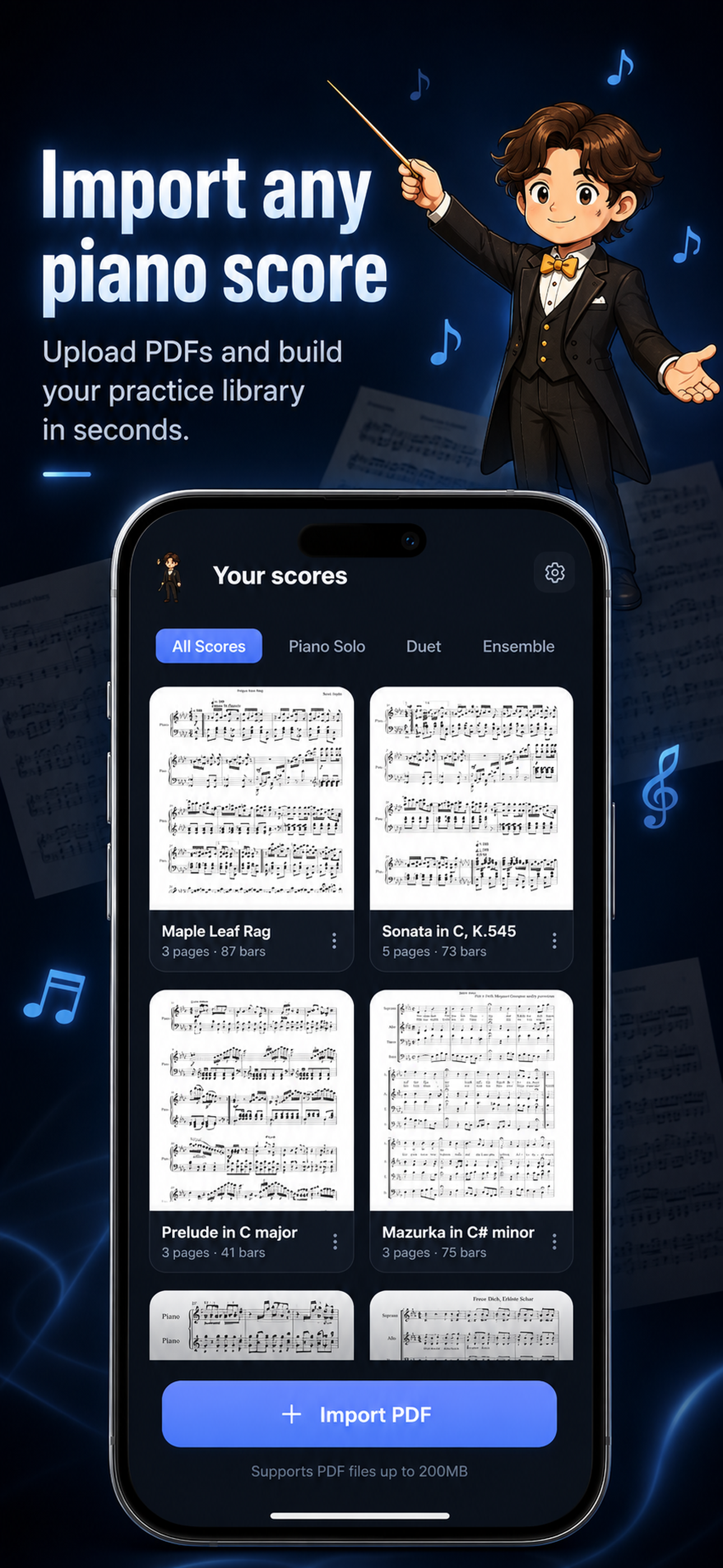 NoteFall: Piano Sheet Music
