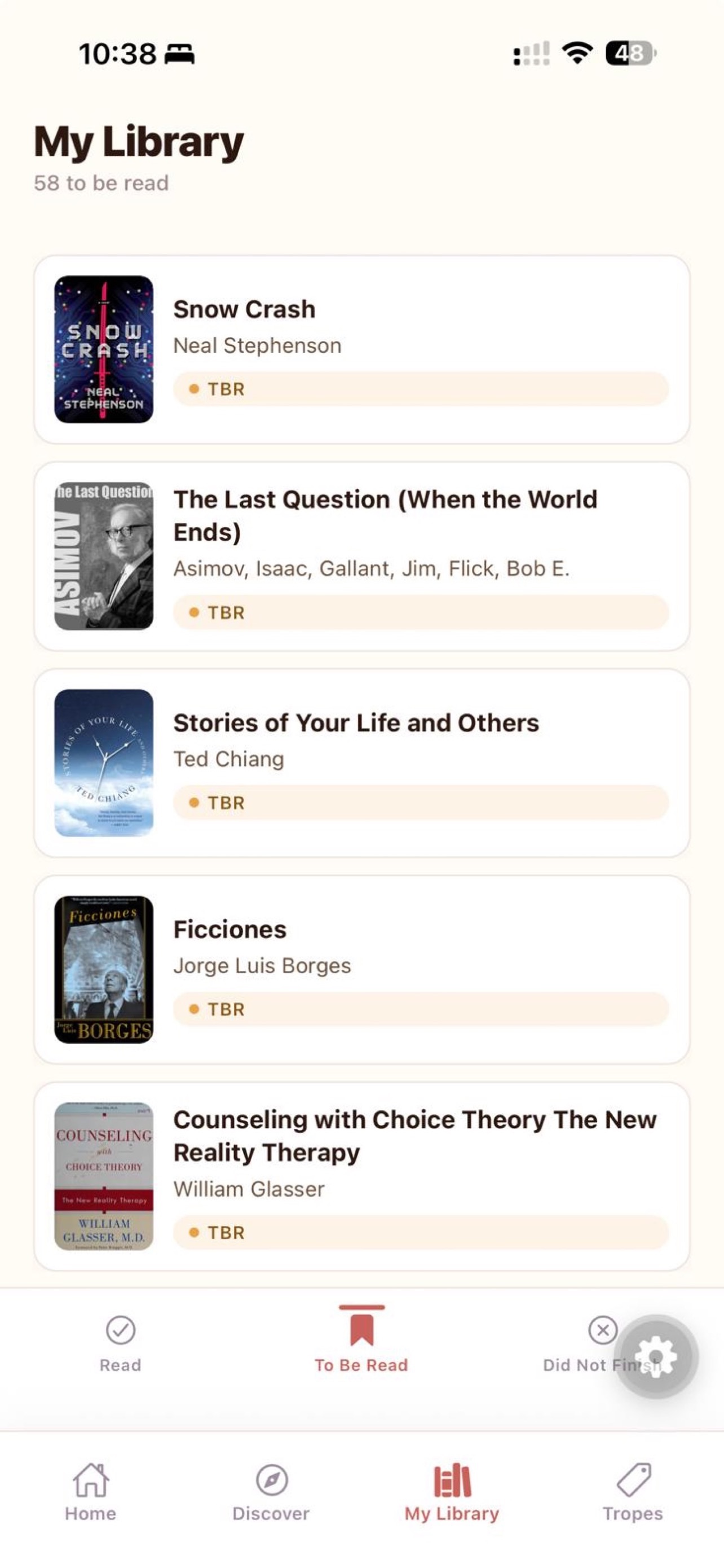 Screenshot 4 of Booksta: Book & Trope Tracker
