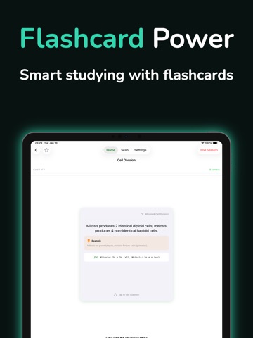 Biology AI: Scan Homework iPad screenshot