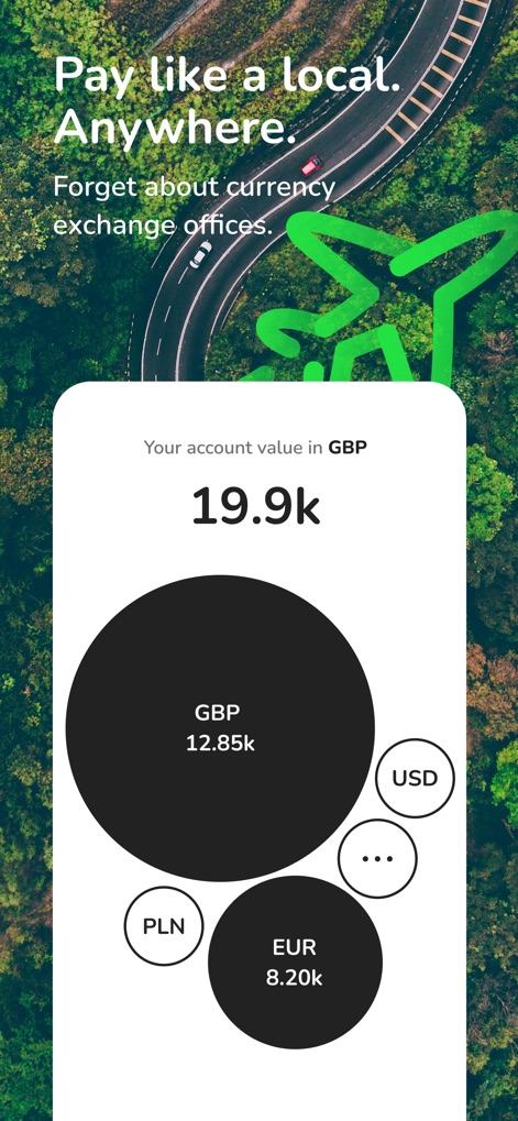 ZEN.COM – Mobile Wallet - Les utilisateurs bénéficient d'une vue consolidée de leurs finances avec "Votre valeur de compte en GBP", et une répartition visuelle des devises comme l'"EUR" et le "USD" via un graphique intuitif.
