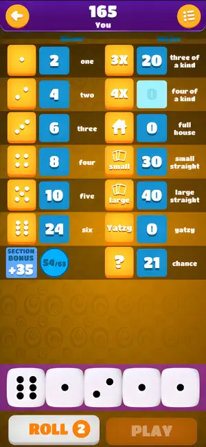 Classic Yatzy Dice Wars screenshot 1