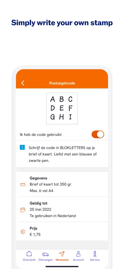 Captura de tela 6 de 6 de PostNL