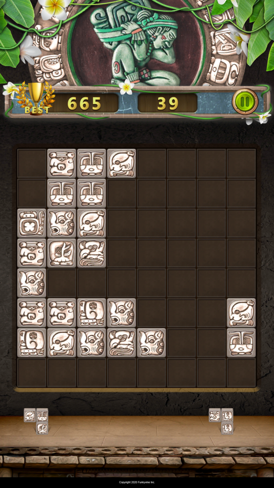 #2. Glyph of Maya : Block Puzzle (iOS) 由: 펑키바인