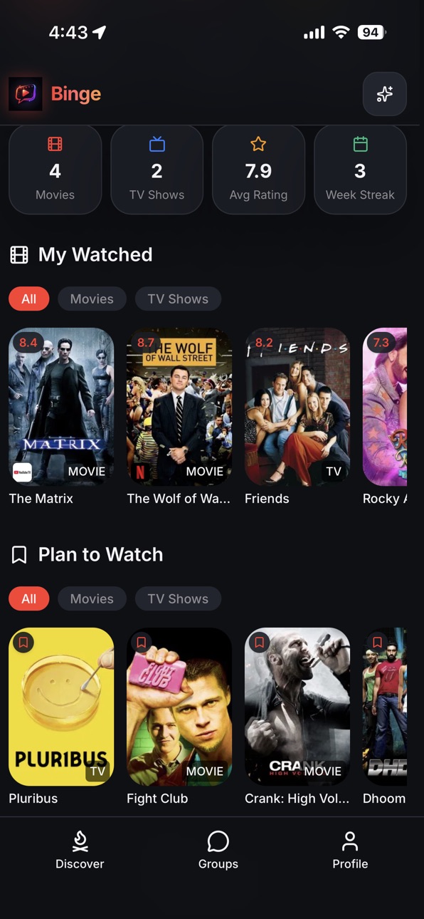 iPhone screenshot