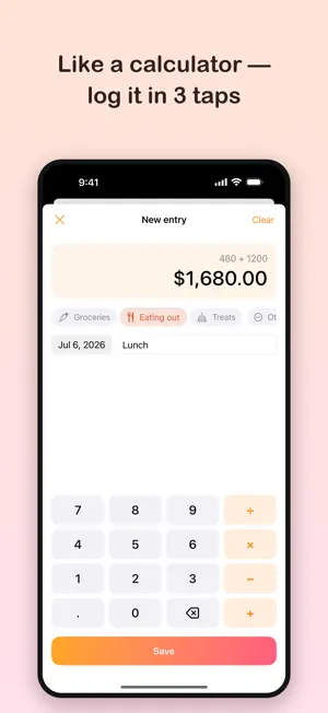 Foodget: Food Budget Tracker screenshot 2