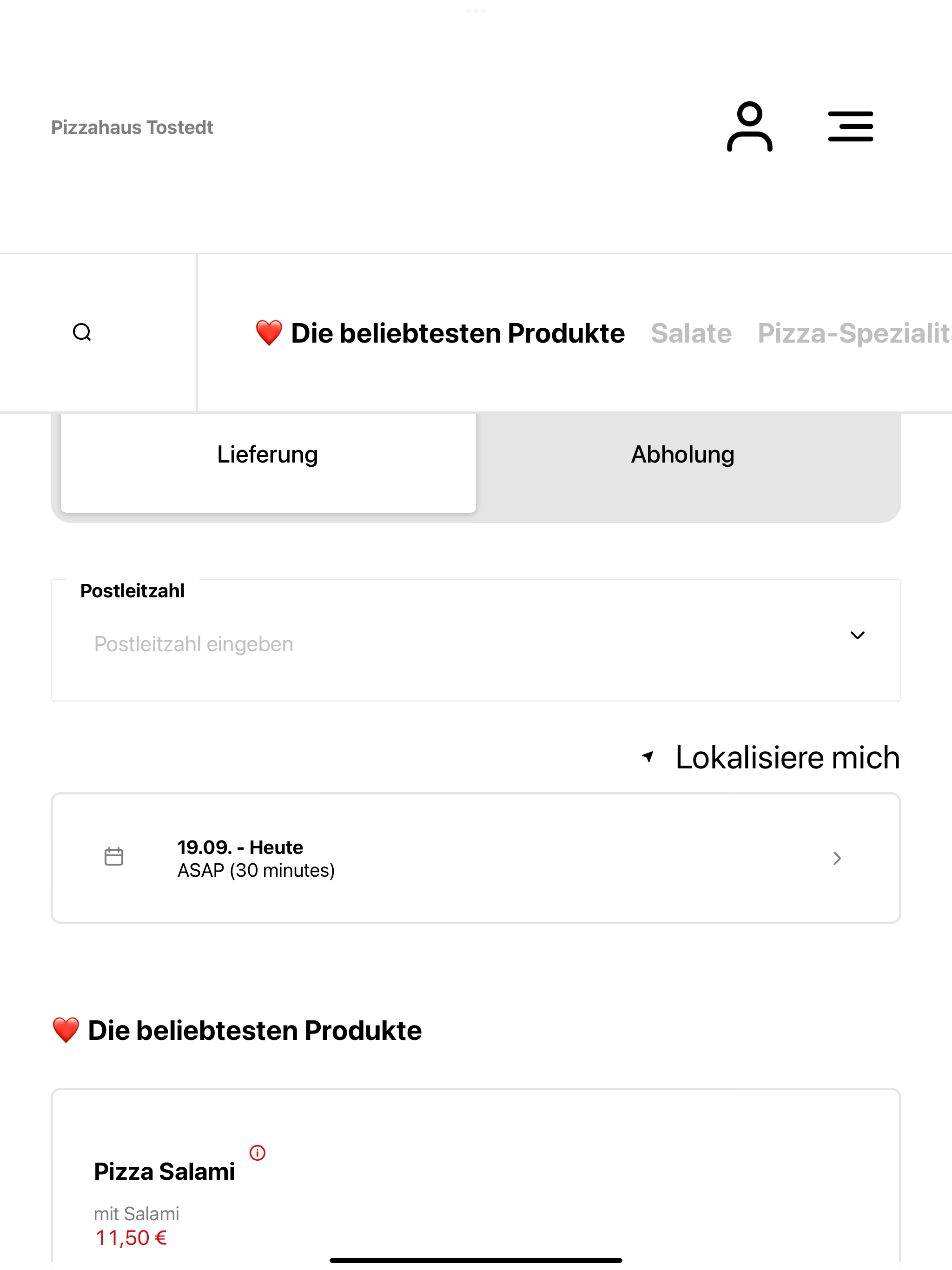 Pizzahaus Tostedt Lieferdienst