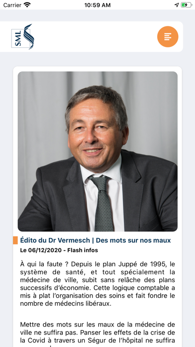 Syndicat des Médecins Libéraux Screenshot