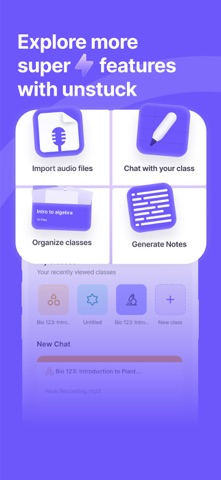 Unstuck AI Note Taker screenshot