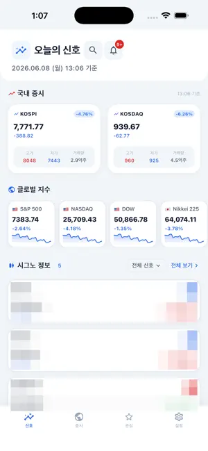 시그노 - 실시간 AI 주식 시그널 screenshot 1
