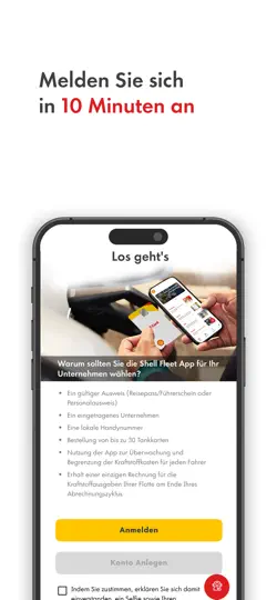Screenshot von Shell Fleet App auf dem iPhone 6