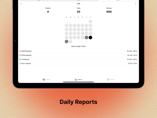 Timekeeper - Time calculator iPad screenshot 3 - Productivity app