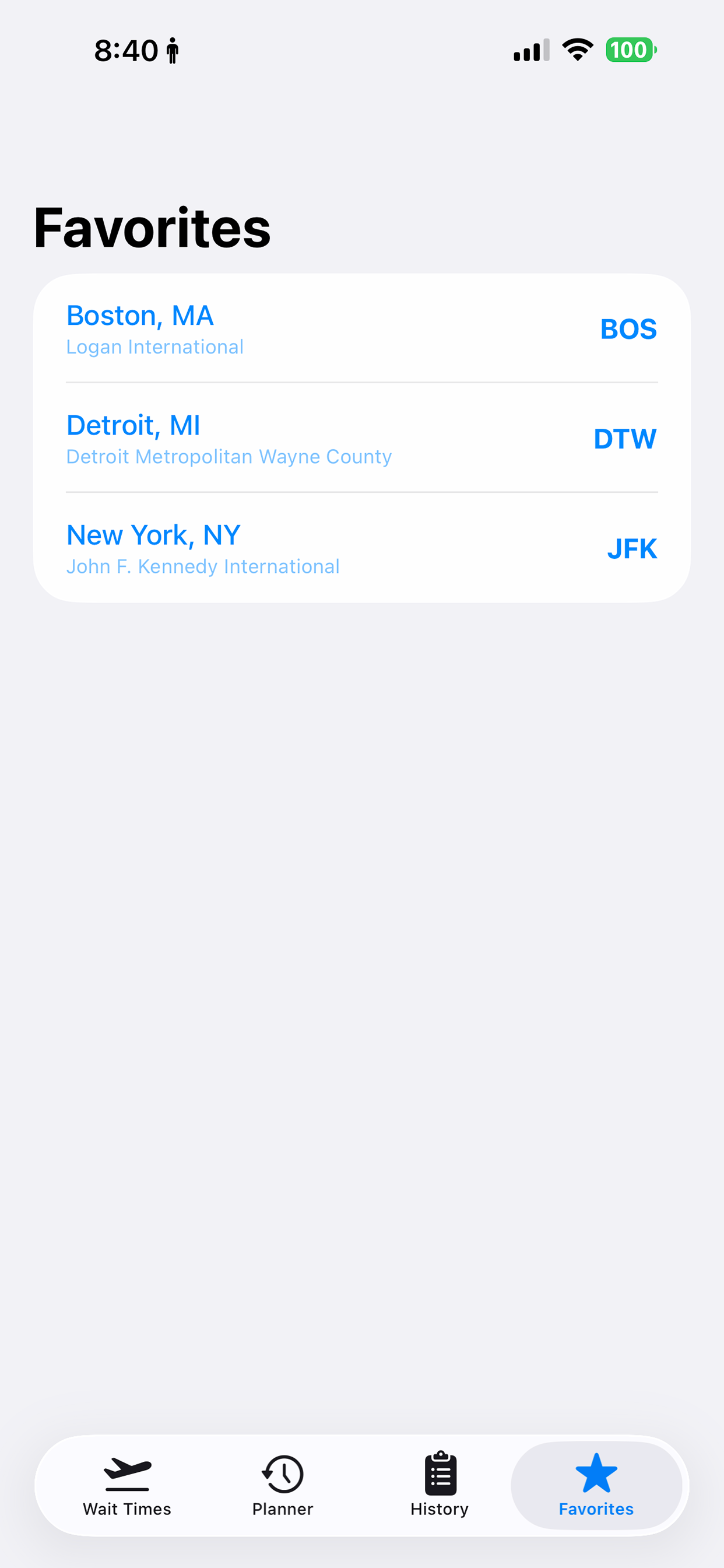 TSA Wait Times screenshot 6