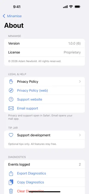 Minamise: Compress Media screenshot 3