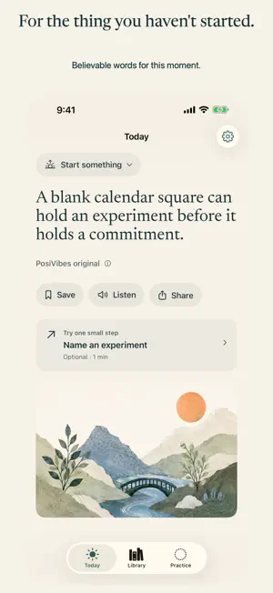 PosiVibes: Daily Motivation screenshot 1