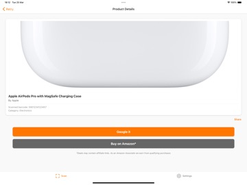 Discount Zap iPad screenshot