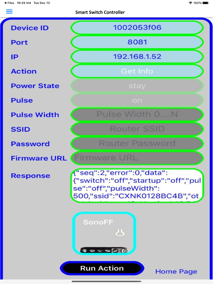 Smart Switch Control