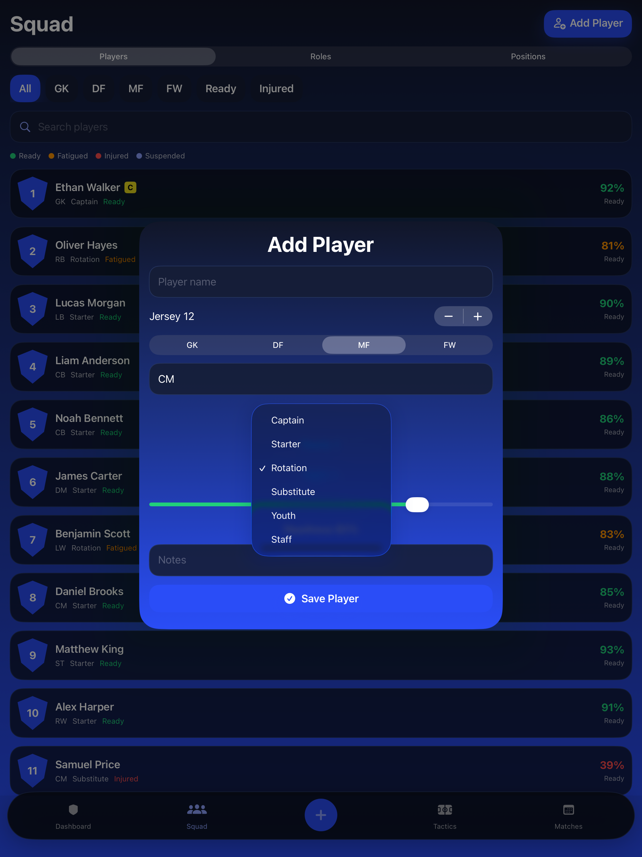 Squad Board