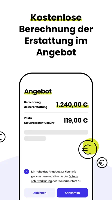 Zasta – Super-App für Steuern screenshot 6 of 7