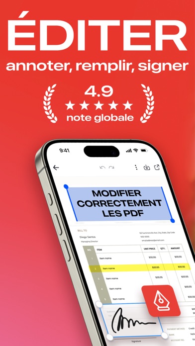 Screenshot #1 pour Éditeur PDF: Tout Modifier
