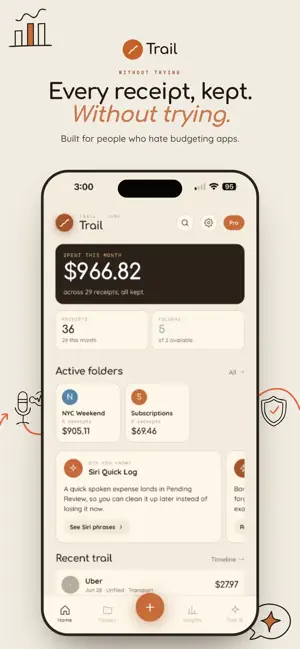 Trail · Receipt Scanner screenshot 2