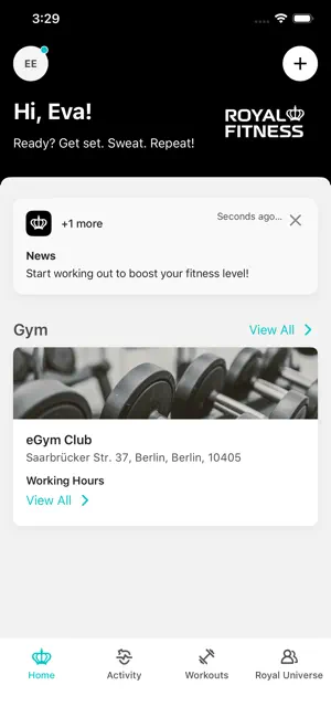 Royal Fitness. screenshot 2
