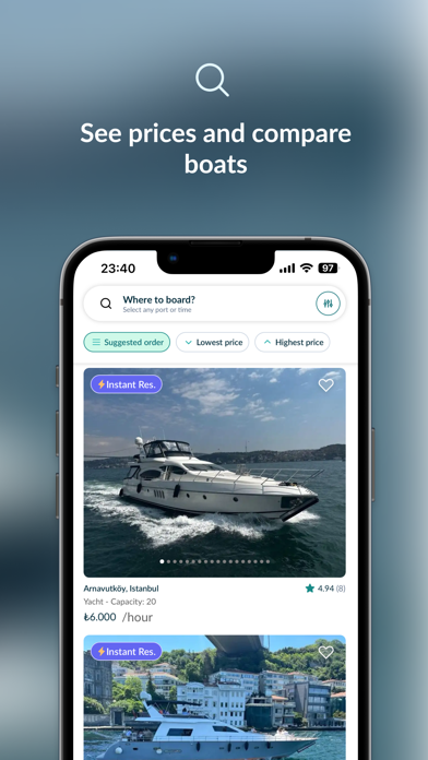 Teknevia - Boat&Yacht Rentals Screenshot