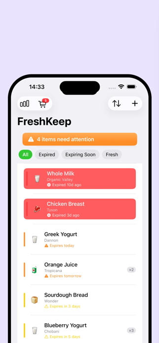 FreshKeep: Expiry Tracker Screenshot 1 of 5